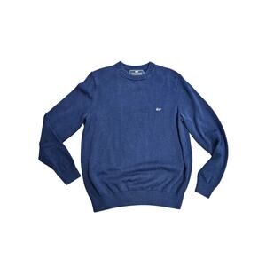 Vineyard vines cotton cashmere sweater mens medium navy blue golf preppy casual